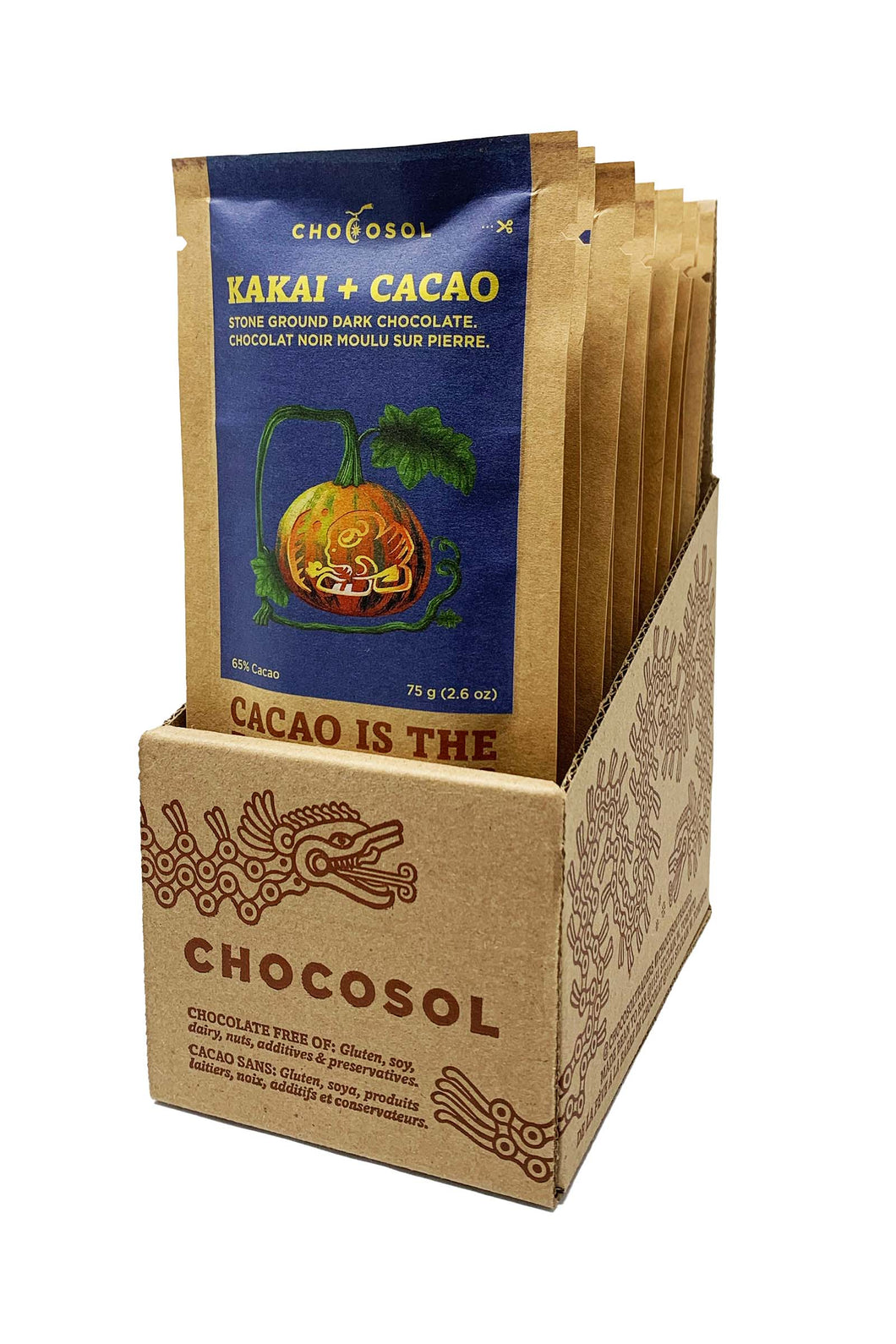 Chocosol Kakai + Cacao Chocolate Bar