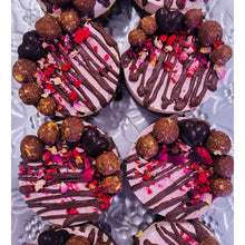 Load image into Gallery viewer, Chocolate Raspberry Rose Cheezecake