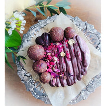 Load image into Gallery viewer, Chocolate Raspberry Rose Cheezecake